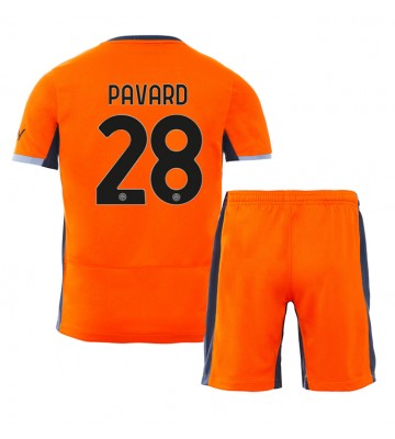 Lacne Dětský Futbalové dres Inter Milan Benjamin Pavard #28 2023-24 Krátky Rukáv - Tretina (+ trenírky)